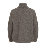 VILA VILA dam stickad tröja VIJADA Knit Taupe Gray MELANGE