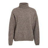 VILA VILA dam stickad tröja VIJADA Knit Taupe Gray MELANGE