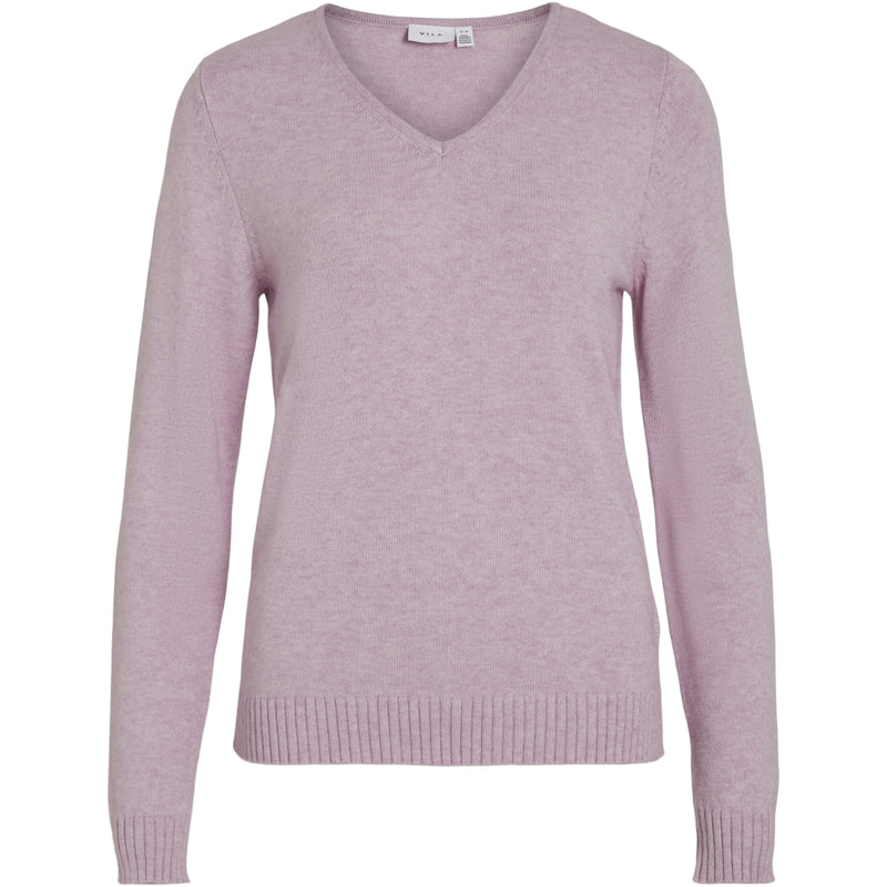 VILA VILA dam stickad tröja VIRIL Knit Winsome Orchid MELANGE