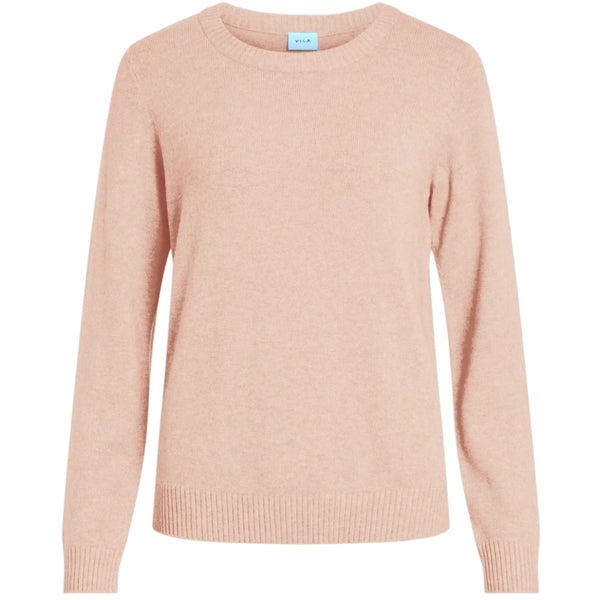VILA VILA dam stickad tröja VIRIL Knit Misty Rose Melange