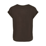 VILA VILA dam top VIELLETTE Top Coffee Bean