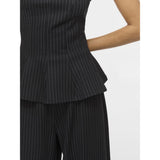 VILA VILA dam topp VIMASTRIBA Top Black Beauty PINSTRIPE