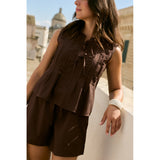 VILA VILA dam topp VITEVIRA Top Slate black