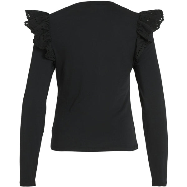 VILA VILA dam blus VIREDDA Blouse Black