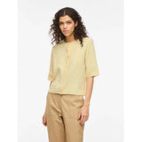 VILA VILA dam kofta VILIGA Cardigan Pastel Yellow MELANGE
