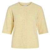 VILA VILA dam kofta VILIGA Cardigan Pastel Yellow MELANGE