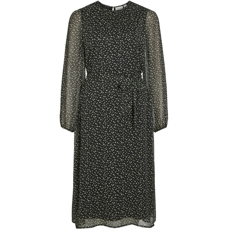 VILA VILA dam klänning VIFALIA Dress Black Beauty Ika