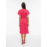 VILA VILA dam klänning VILOVIE Dress Hibiscus BIS