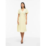 VILA VILA dam klänning VILOVIE Dress Pastel Yellow