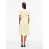 VILA VILA dam klänning VILOVIE Dress Pastel Yellow
