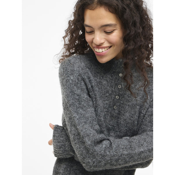 VILA VILA damklänning VINYNNI Dress Dark grey melange