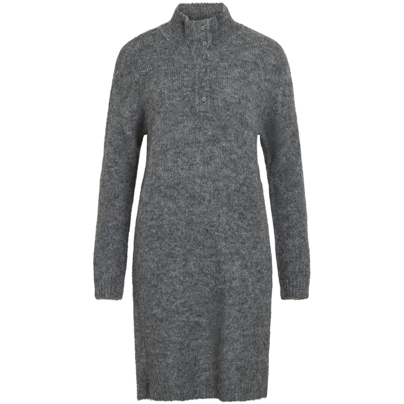 VILA VILA damklänning VINYNNI Dress Dark grey melange