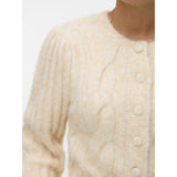 Vero Moda VMLISA LS STRING CARDIGAN LCS Cardigan Oatmeal Melang