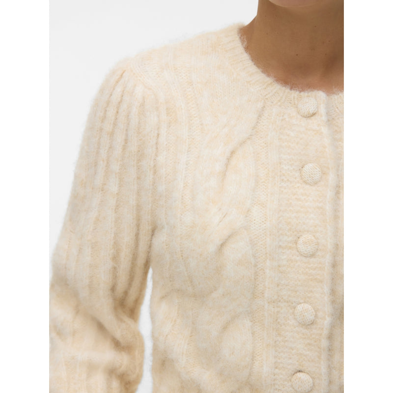 Vero Moda VMLISA LS STRING CARDIGAN LCS Cardigan Oatmeal Melang