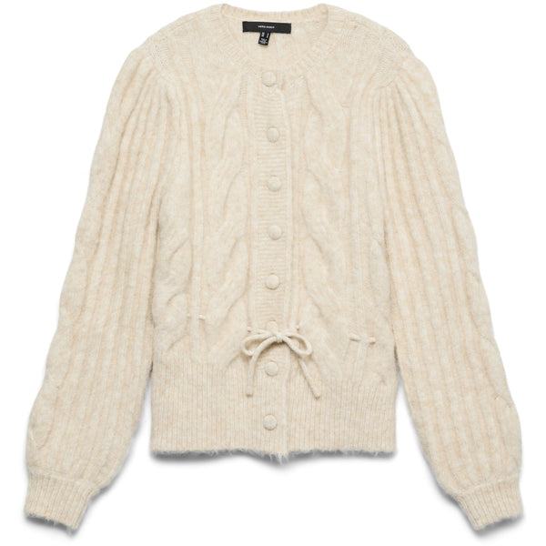 Vero Moda VMLISA LS STRING CARDIGAN LCS Cardigan Oatmeal Melang