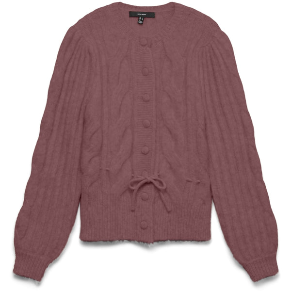 Vero Moda VMLISA LS STRING CARDIGAN LCS Cardigan Rose Brown Melange