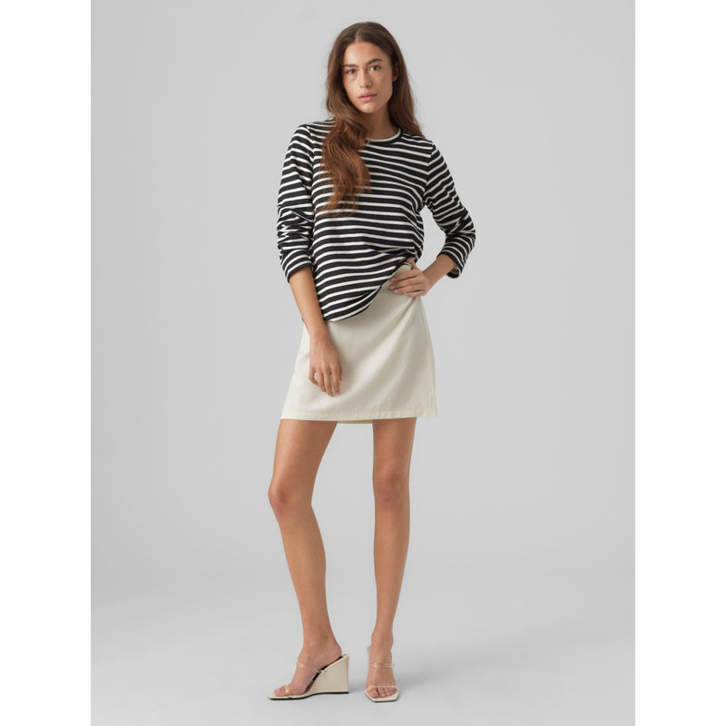 Vero Moda VMMATHILDE LS T-SHIRT D1 Blouse Black White Stripes