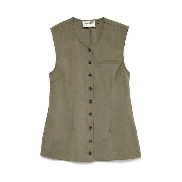 Vero Moda Vero Moda Aware damväst AWURIA Vest Sea Turtle