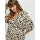 Vero Moda Curve Vero Moda Curve dam blus VMMINTI Restudsalg Birch