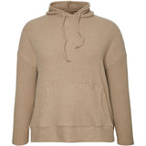 Vero Moda Curve Vero Moda Curve dam hoodie VMPUFFY Restudsalg Silver Mink