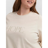 Vero Moda Curve Vero Moda Curve dam sweatshirt VMHOPE Restudsalg Birch