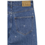 Vero Moda Vero Moda Dam Jeans VMTESSA WIDE RHINE HEARTS Jeans Medium Blue Denim Detail:RA360