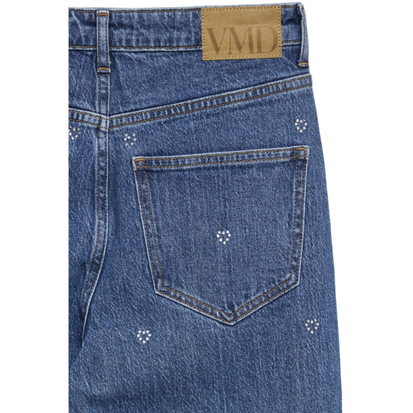 Vero Moda Vero Moda Dam Jeans VMTESSA WIDE RHINE HEARTS Jeans Medium Blue Denim Detail:RA360