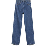 Vero Moda Vero Moda Dam Jeans VMTESSA WIDE RHINE HEARTS Jeans Medium Blue Denim Detail:RA360