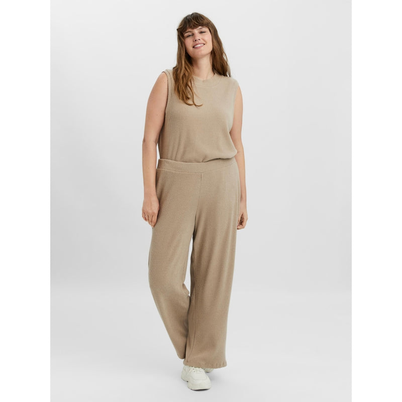 Vero Moda Curve Vero Moda curve loose wide pants VMPUFFY Restudsalg Silver Mink