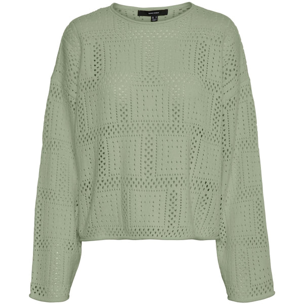 Vero Moda Vero Moda dam VMODA LS O-NECK PULLOVER Pullover Reseda