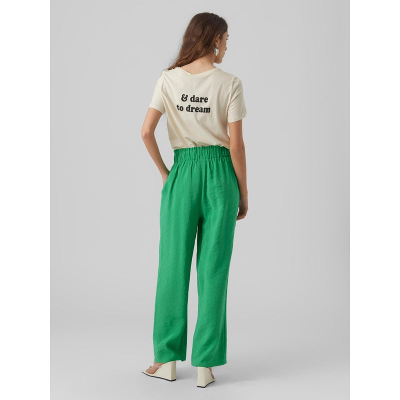 Vero Moda Vero Moda dam VMQUEENY LONG PANTS WVN GA Restudsalg Bright Green