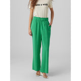 Vero Moda Vero Moda dam VMQUEENY LONG PANTS WVN GA Restudsalg Bright Green