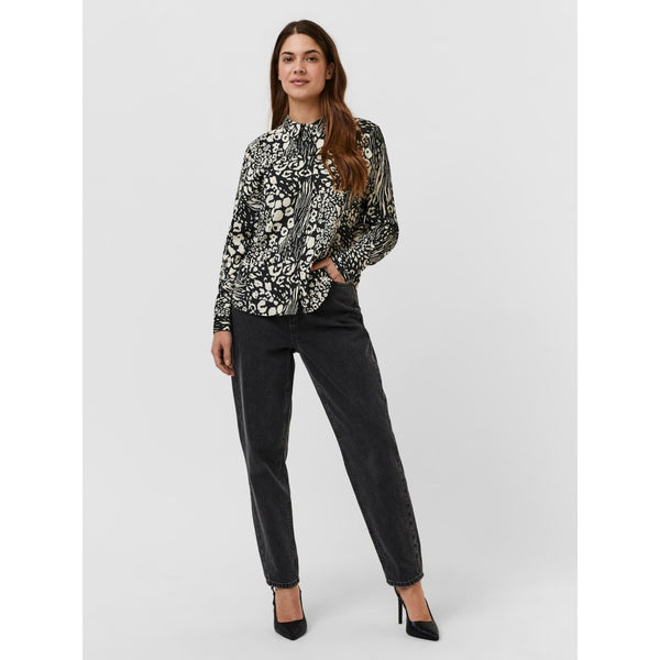 Vero Moda Vero Moda dam blus VMCAIA Restudsalg black/caia