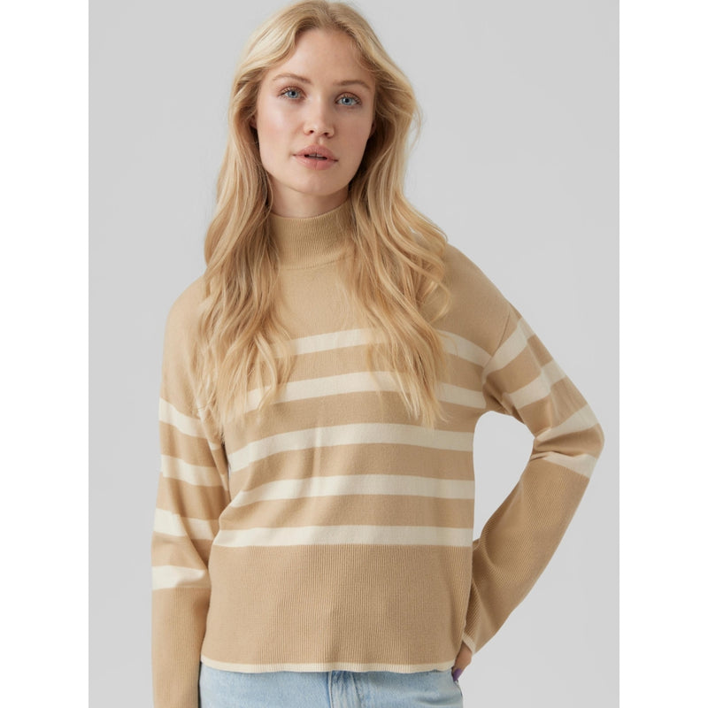 Vero Moda Vero Moda dam blus VMHAPPINESS Restudsalg Irish Cream W. BIRCH