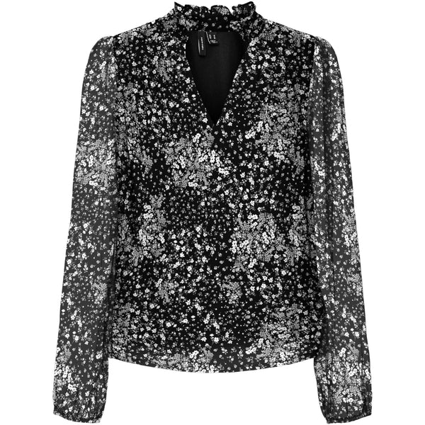 Vero Moda Vero Moda dam blus VMKAYA Blouse Black Hilma