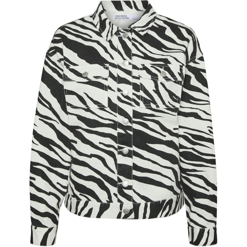 Vero Moda Vero Moda dam jacka VMBELLE Jacket Bright White Black Zebra