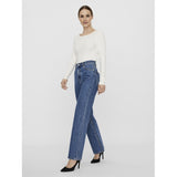 Vero Moda Vero Moda dam jeans VMKITHY Restudsalg Medium blue denim
