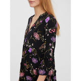 Vero Moda Vero Moda dam klänningVMEASY Dress Black Aop Mille