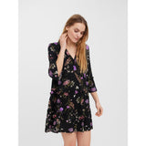 Vero Moda Vero Moda dam klänningVMEASY Dress Black Aop Mille