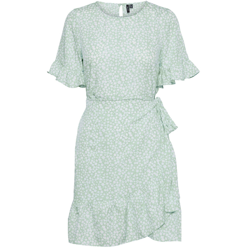 Vero Moda Vero Moda dam klänningVMHENNA Restudsalg Pastel Green mini henna vic