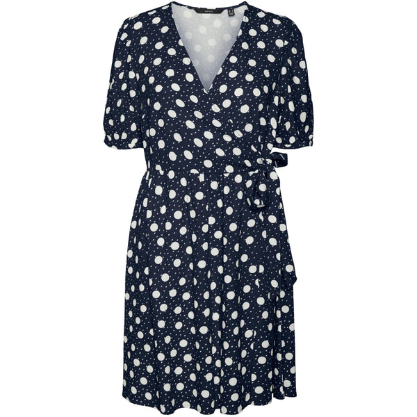 Vero Moda Vero Moda dam klänning VMJESMILO Dress Navy Blazer Snow white dots