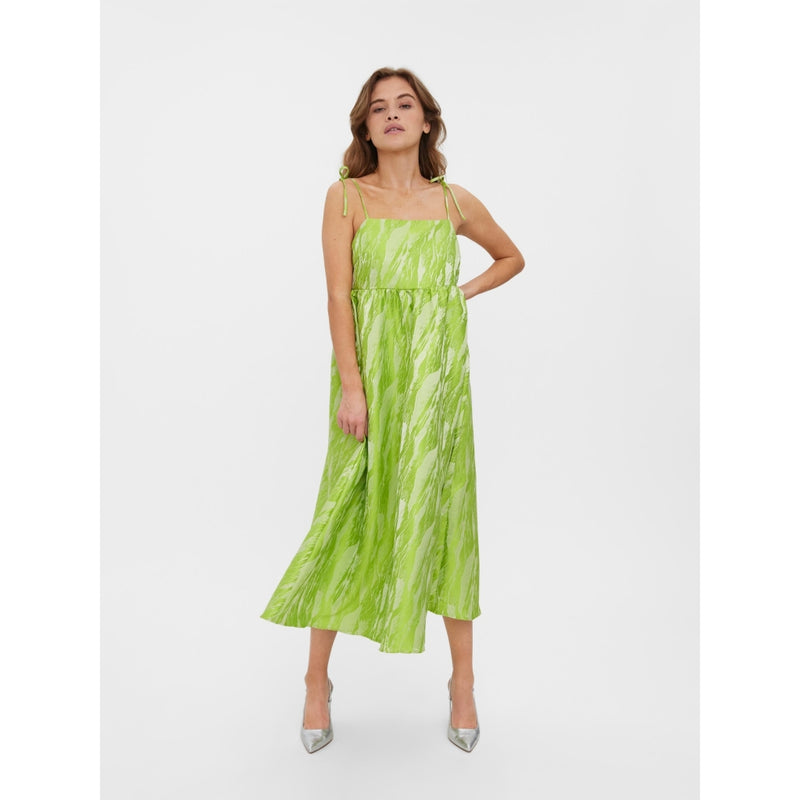 Vero Moda Vero Moda dam klänningVMVARIOUS Restudsalg Bright Chartreuse Jacquard