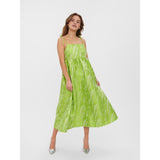 Vero Moda Vero Moda dam klänningVMVARIOUS Restudsalg Bright Chartreuse Jacquard