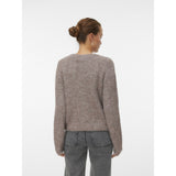 Vero Moda Vero Moda dam kofta VMNOVAH Cardigan Brown Lentil MELANGE