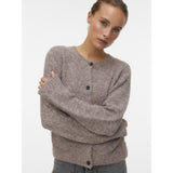 Vero Moda Vero Moda dam kofta VMNOVAH Cardigan Brown Lentil MELANGE