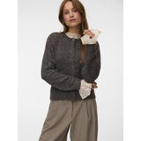 Vero Moda Vero Moda dam kofta VMNOVAH Cardigan Chocolate Torte W. DTM BUTTON