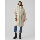 Vero Moda Vero Moda dam oversize jacka VMELANOR Restudsalg Oatmeal