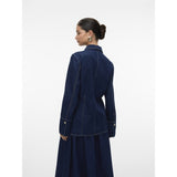 Vero Moda Vero Moda dam överskjol VMNIKKA Shirt Dark Blue Denim