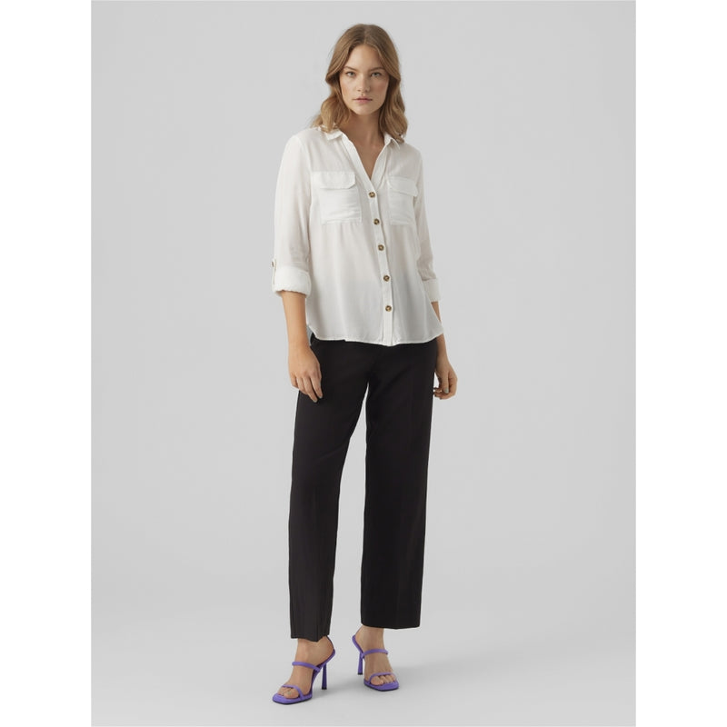 Vero Moda Vero Moda dam skjorta VMBUMPY Shirt Snow white