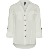 Vero Moda Vero Moda dam skjorta VMBUMPY Shirt Snow white